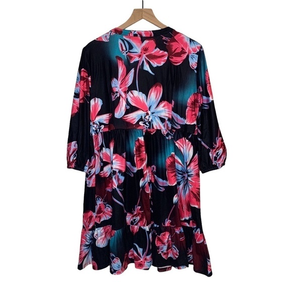 Reborn Black and Pink Fairy Floral Dress - Picture 3 of 14